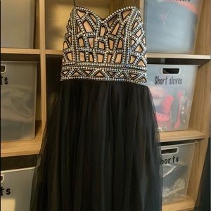 Black bling dress
